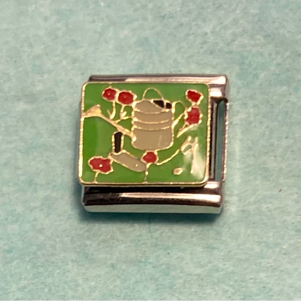 Vintage Watering Can Link for Bracelet